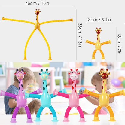 Telescopic Giraffe Suction Cup Toy