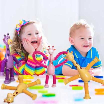 Telescopic Giraffe Suction Cup Toy
