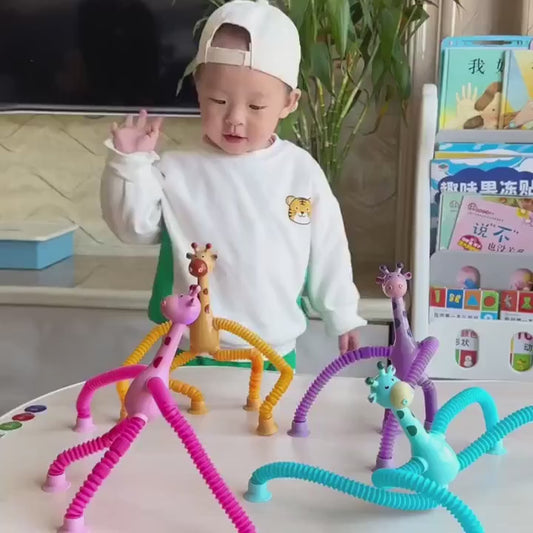Telescopic Giraffe Suction Cup Toy